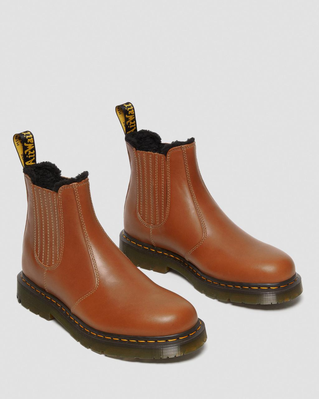 Dámské Chelsea Boty Dr Martens 2976 DM's Wintergrip Leather Hnědé | 84014901
