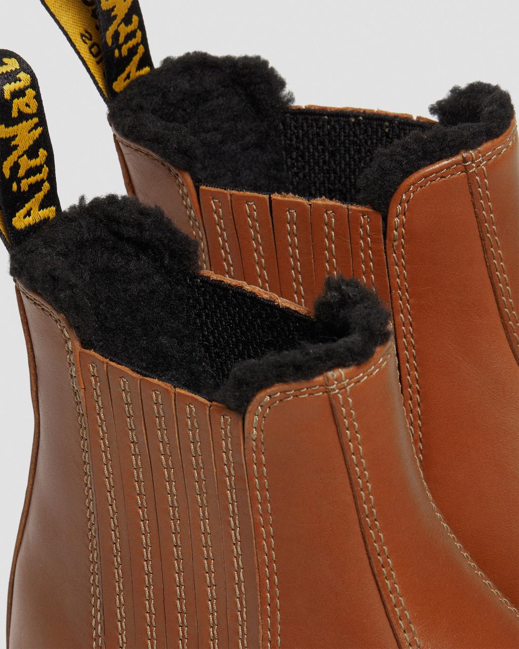 Dámské Chelsea Boty Dr Martens 2976 DM's Wintergrip Leather Hnědé | 84014901