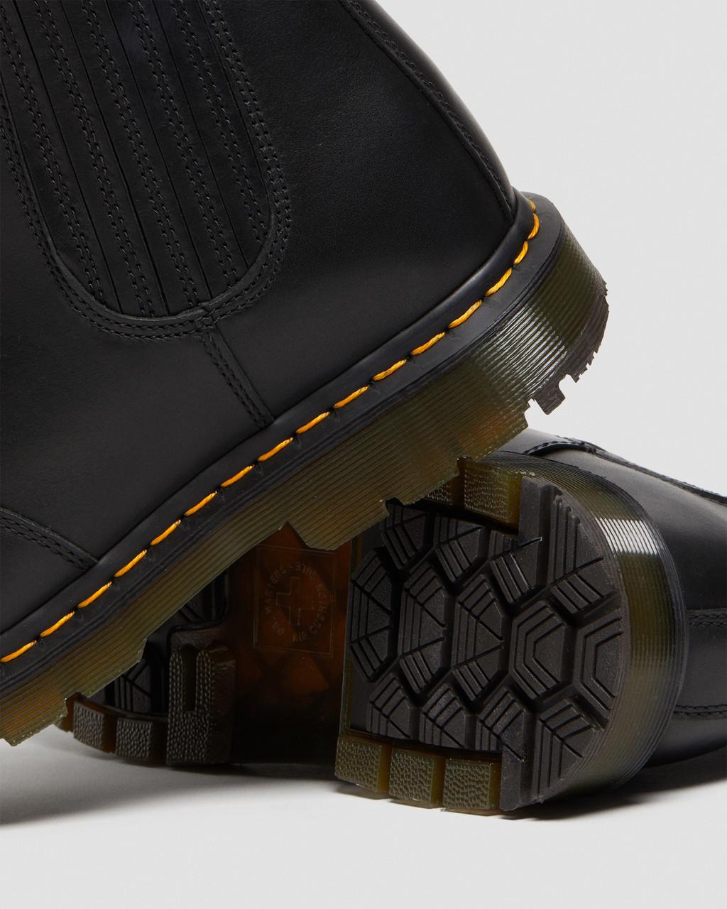 Dámské Chelsea Boty Dr Martens 2976 DM's Wintergrip Leather Černé | 92089803