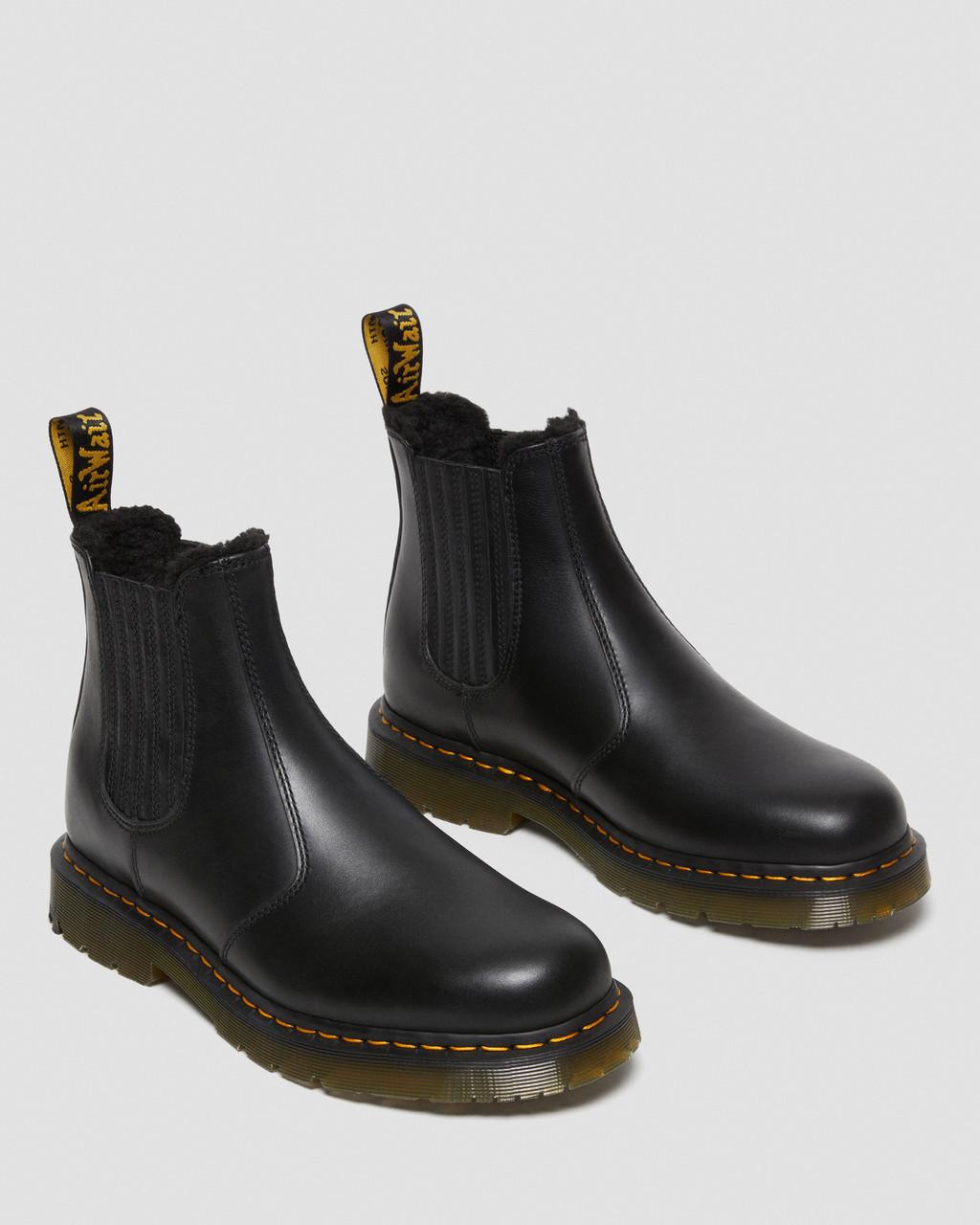 Dámské Chelsea Boty Dr Martens 2976 DM's Wintergrip Leather Černé | 92089803