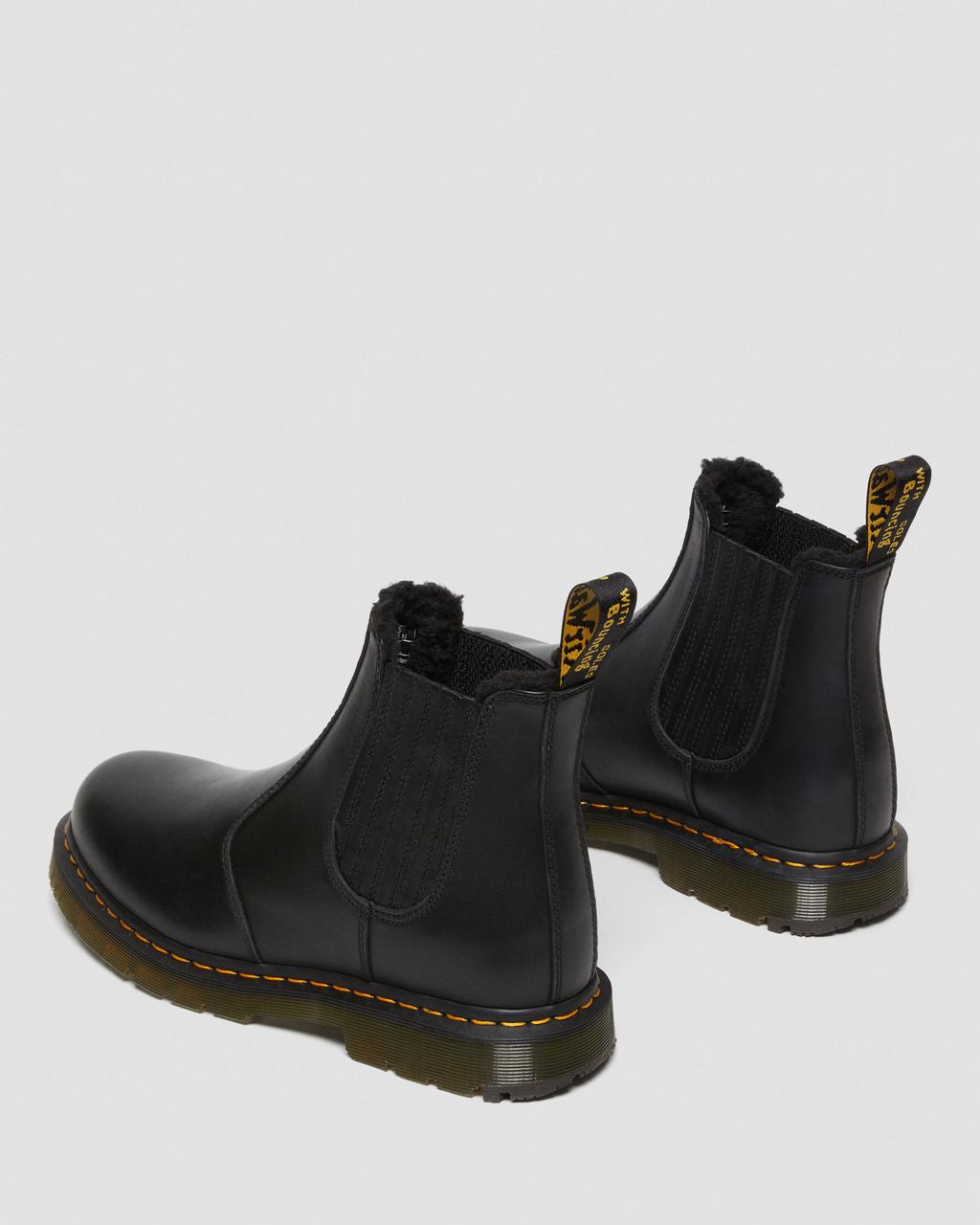 Dámské Chelsea Boty Dr Martens 2976 DM's Wintergrip Leather Černé | 92089803