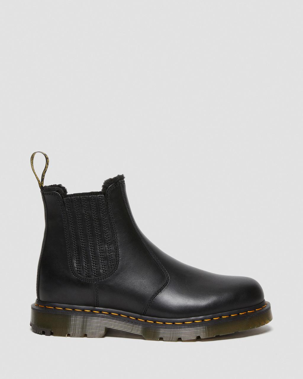 Dámské Chelsea Boty Dr Martens 2976 DM's Wintergrip Leather Černé | 92089803