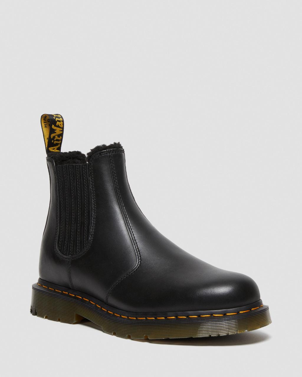Dámské Chelsea Boty Dr Martens 2976 DM\'s Wintergrip Leather Černé | 92089803