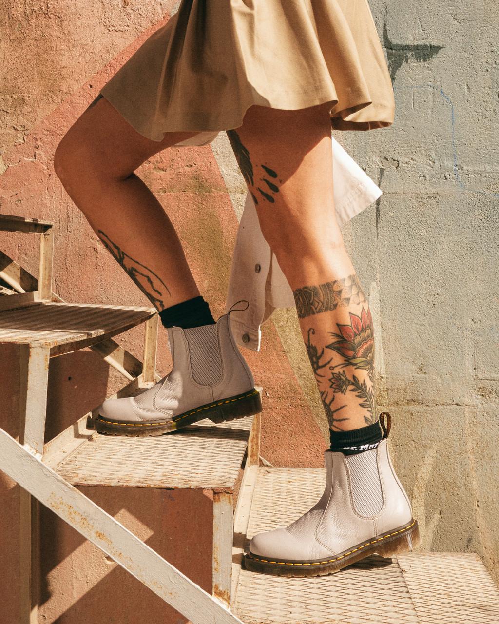 Dámské Chelsea Boty Dr Martens 2976 Leather Béžový | 52488409