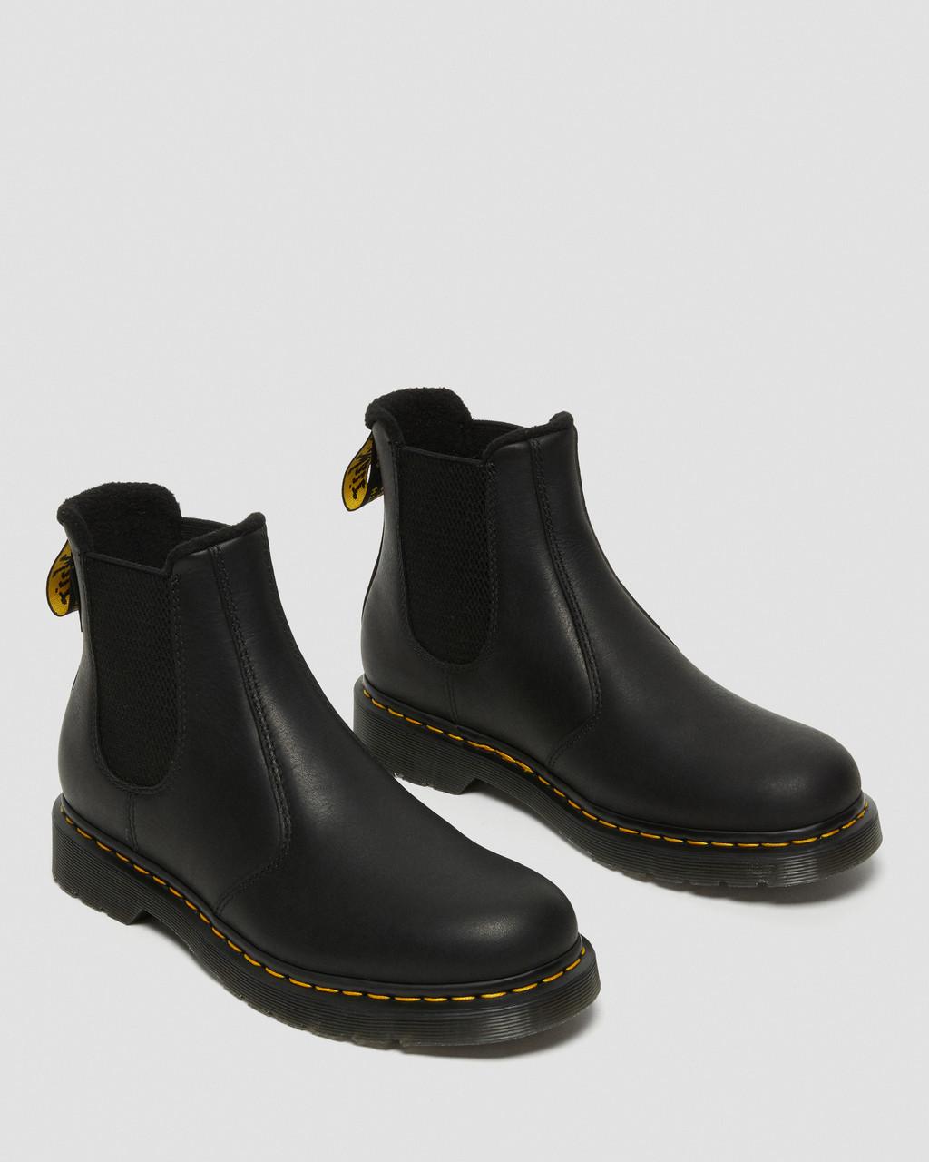 Dámské Chelsea Boty Dr Martens 2976 Warmwair Leather Černé | 58581490