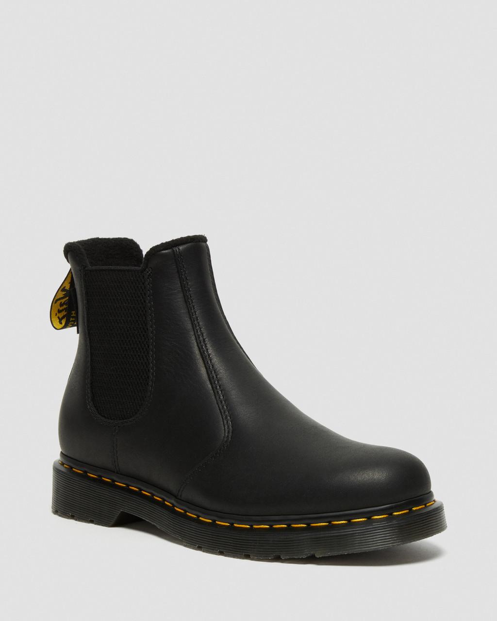 Dámské Chelsea Boty Dr Martens 2976 Warmwair Leather Černé | 58581490