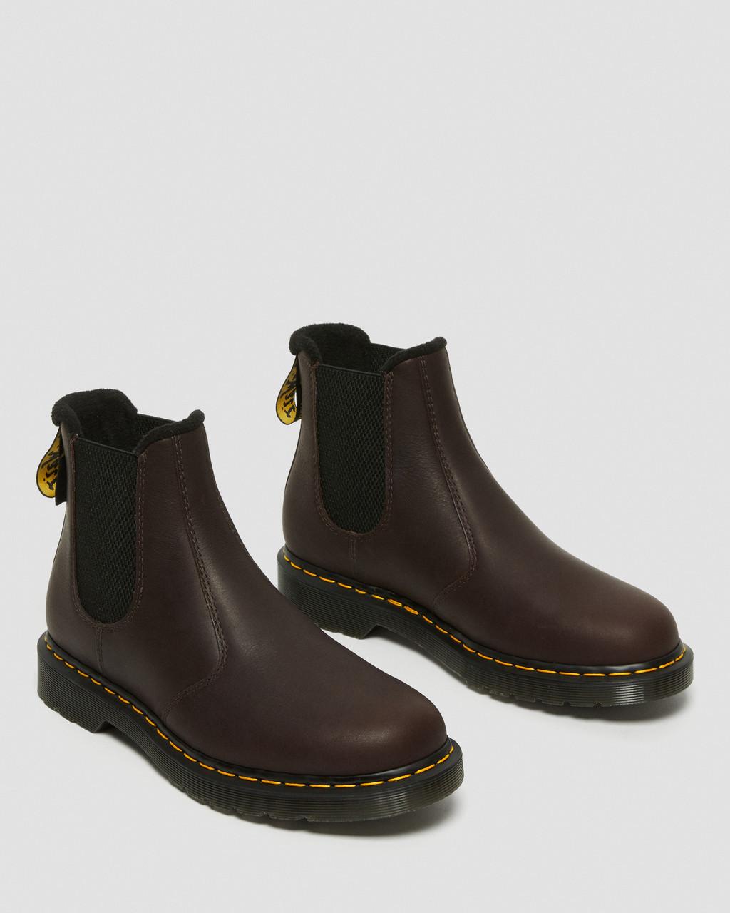 Dámské Chelsea Boty Dr Martens 2976 Warmwair Leather Hnědé | 66330255