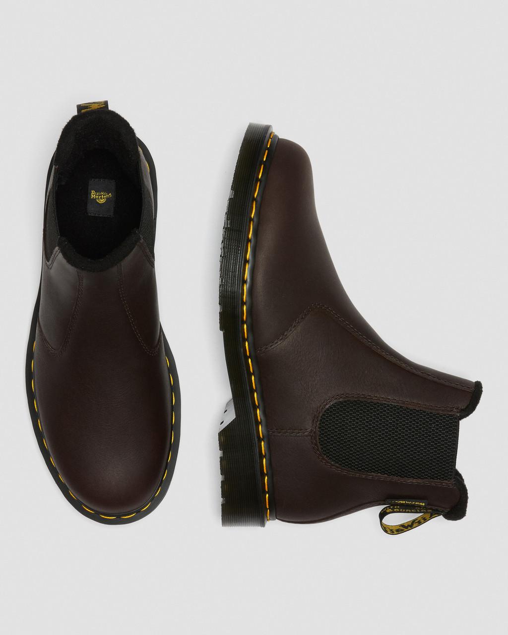 Dámské Chelsea Boty Dr Martens 2976 Warmwair Leather Hnědé | 66330255