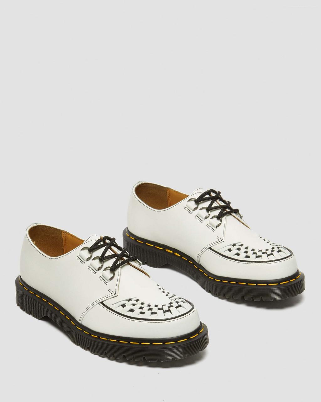 Dámské Creepers Boty Dr Martens Ramsey Smooth Leather Bílé | 87111907