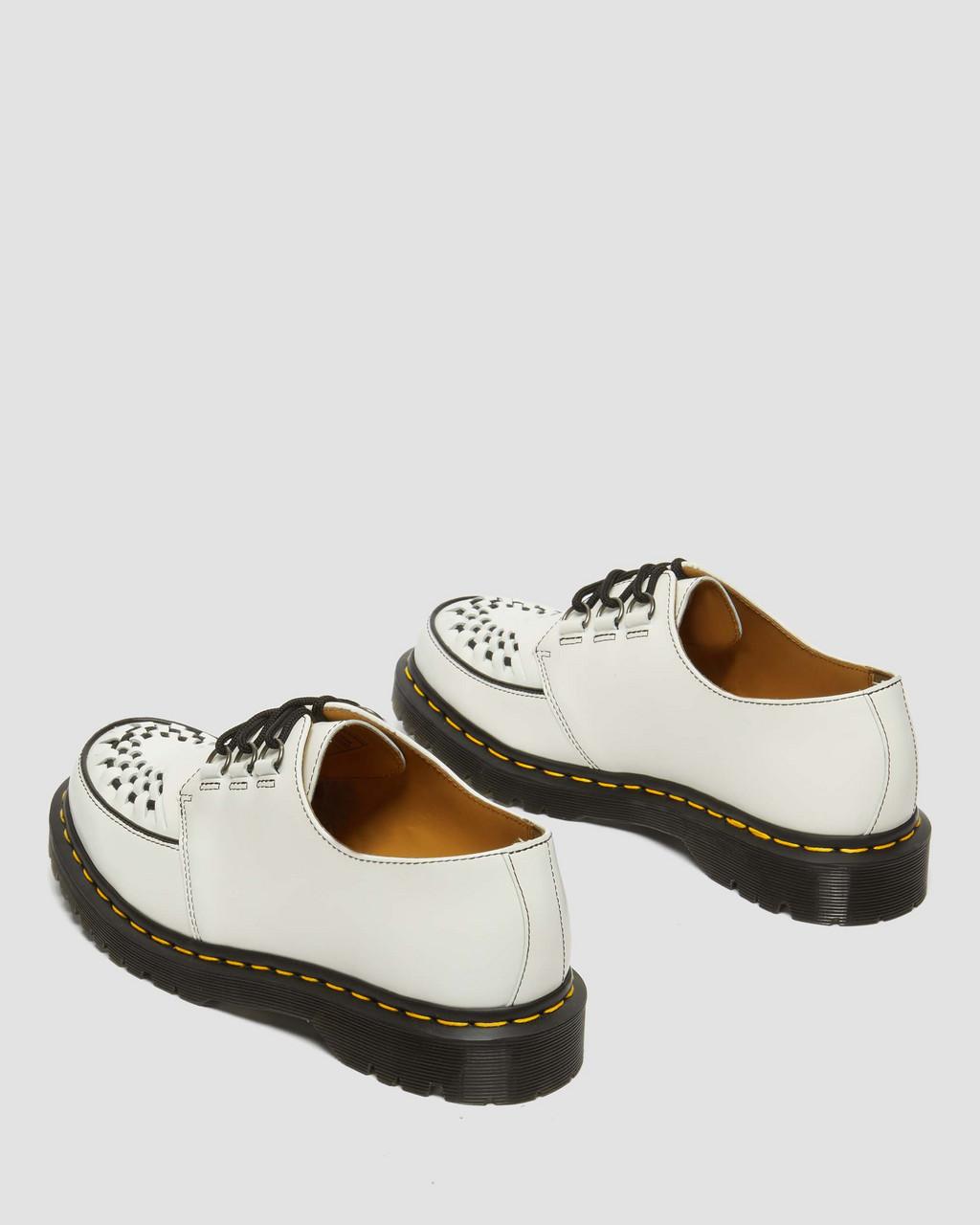 Dámské Creepers Boty Dr Martens Ramsey Smooth Leather Bílé | 87111907