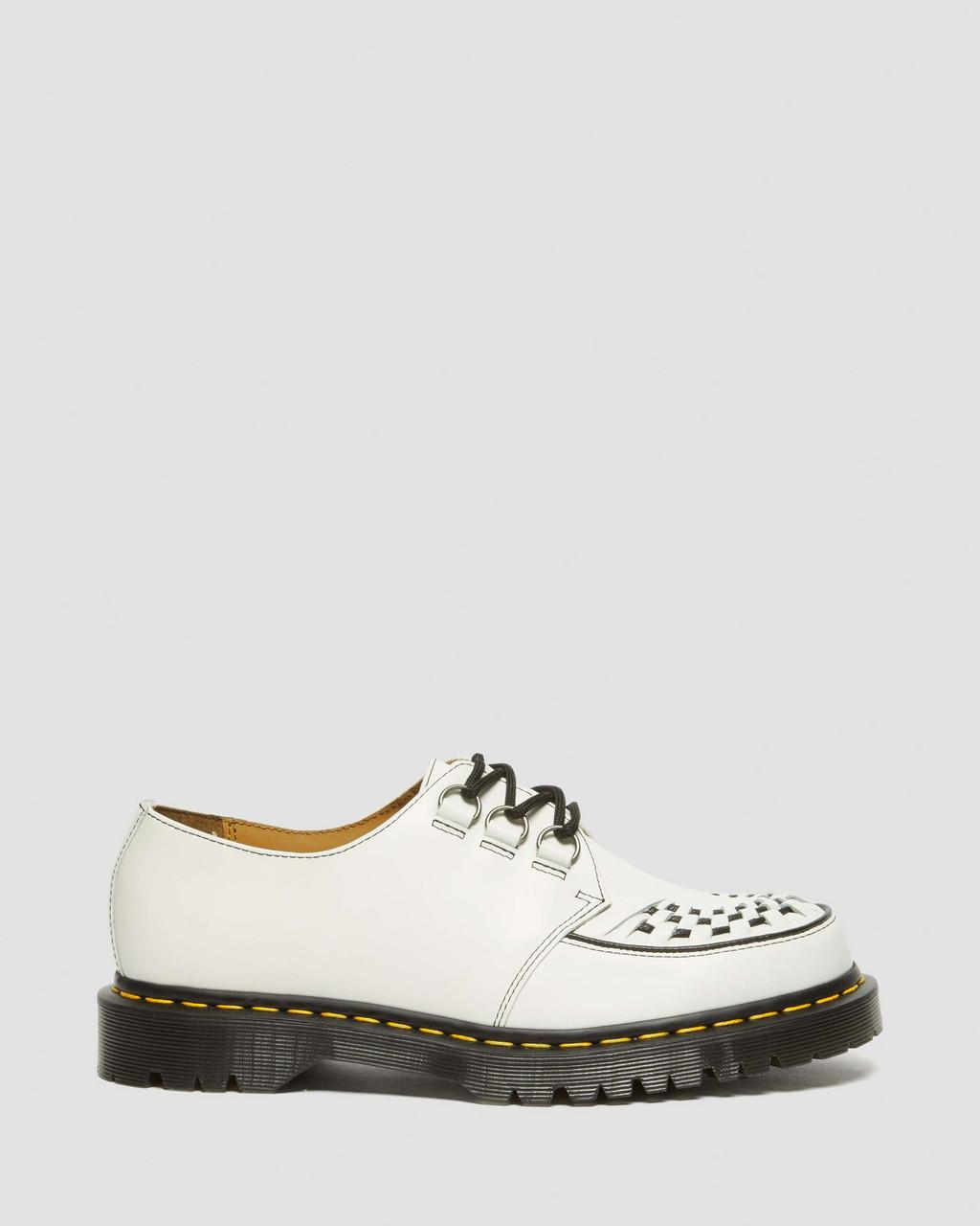 Dámské Creepers Boty Dr Martens Ramsey Smooth Leather Bílé | 87111907