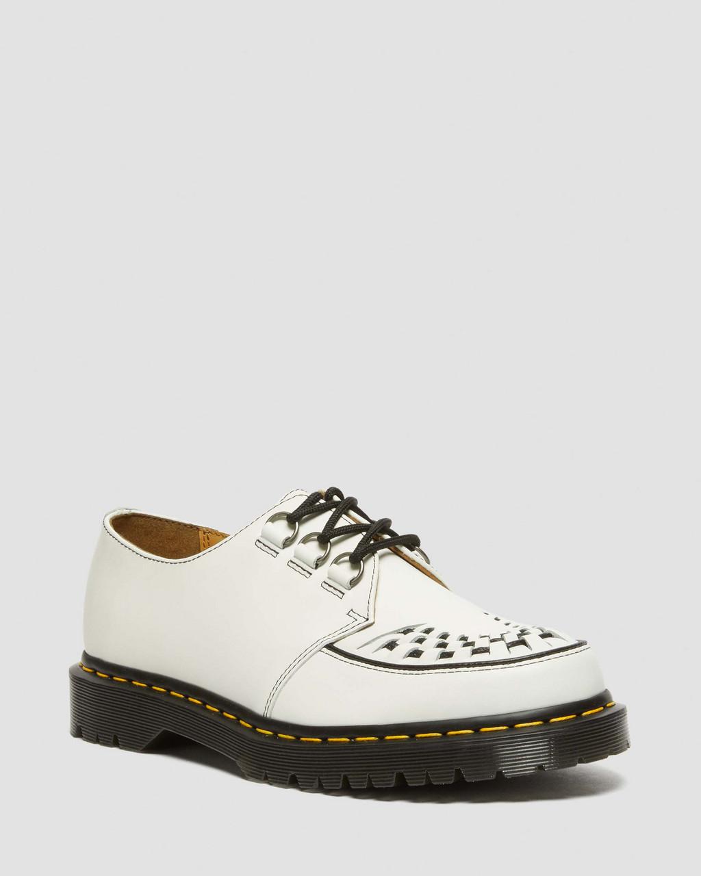 Dámské Creepers Boty Dr Martens Ramsey Smooth Leather Bílé | 87111907
