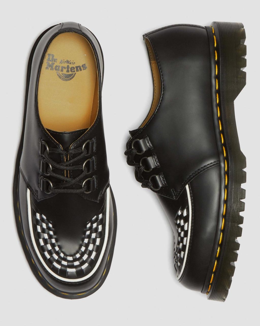 Dámské Creepers Boty Dr Martens Ramsey Smooth Leather Černé | 24696021