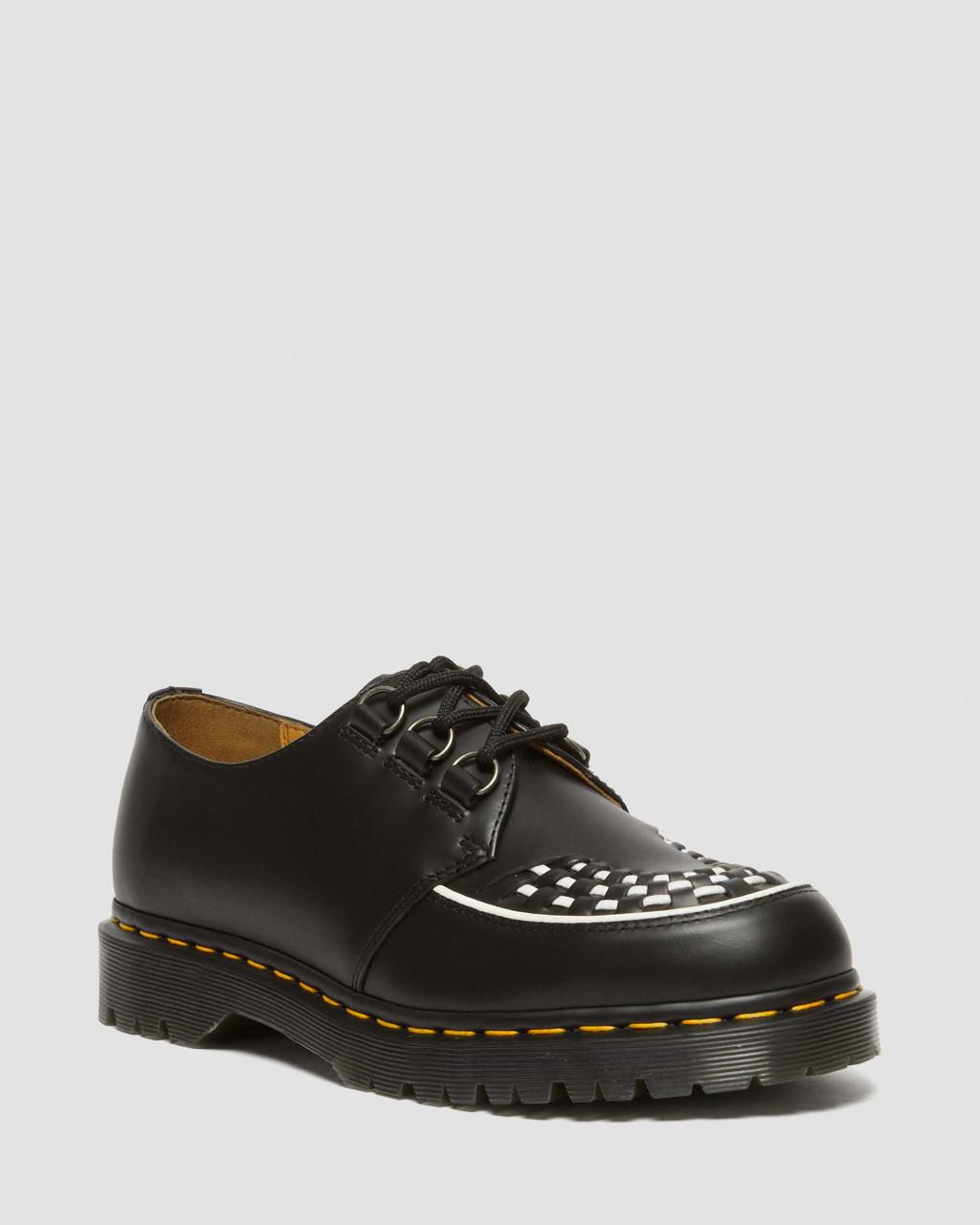 Dámské Creepers Boty Dr Martens Ramsey Smooth Leather Černé | 24696021