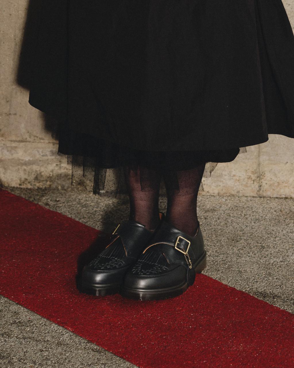 Dámské Creepers Boty Dr Martens Ramsey Westminster Leather Buckle Černé | 73078838