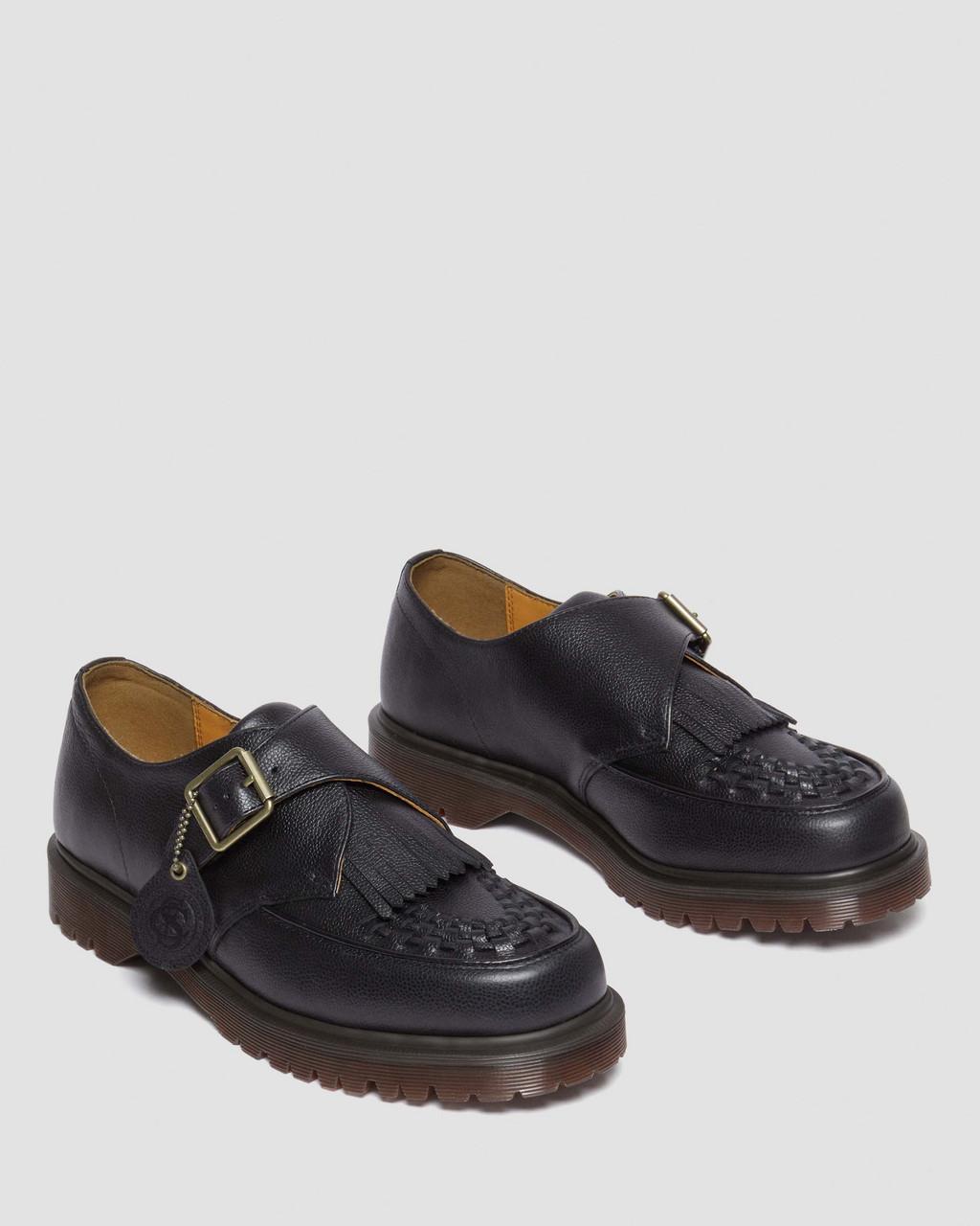 Dámské Creepers Boty Dr Martens Ramsey Westminster Leather Buckle Černé | 73078838