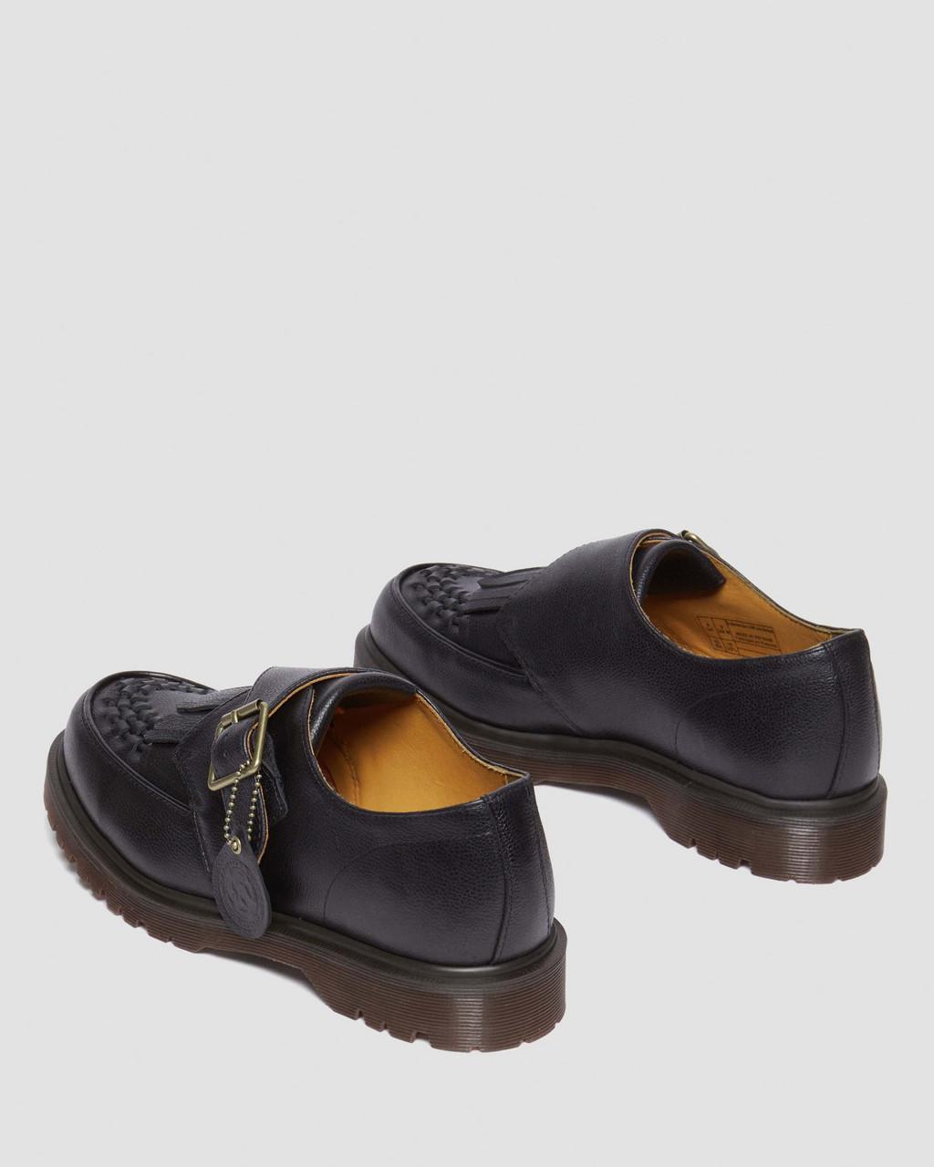 Dámské Creepers Boty Dr Martens Ramsey Westminster Leather Buckle Černé | 73078838