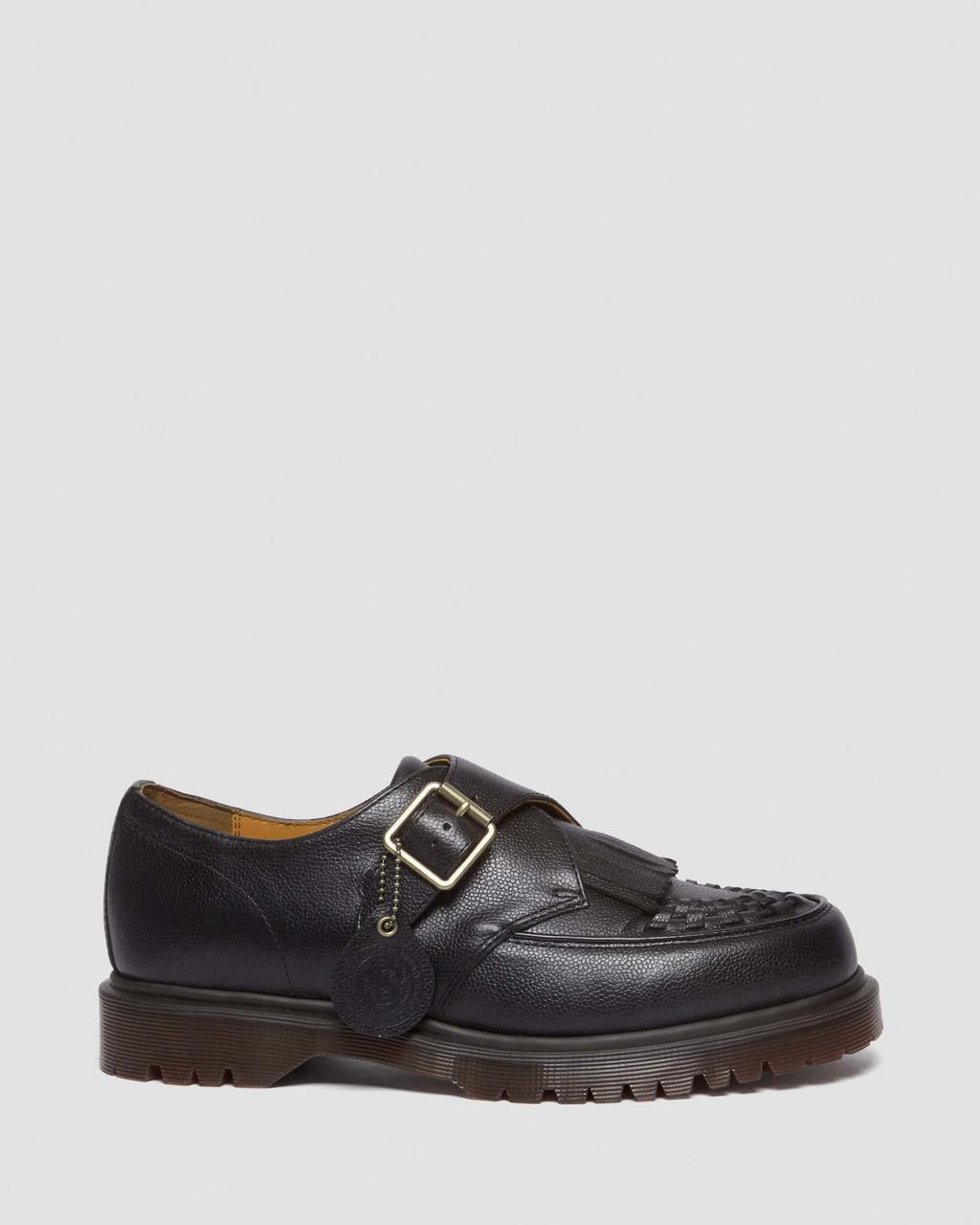 Dámské Creepers Boty Dr Martens Ramsey Westminster Leather Buckle Černé | 73078838