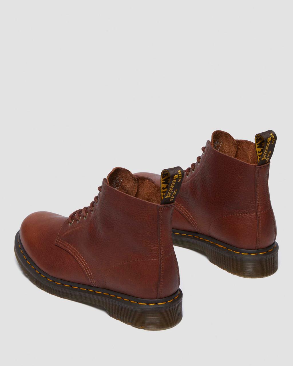 Dámské Kotníkové Boty Dr Martens 101 Ambassador Leather Hnědé | 16724159