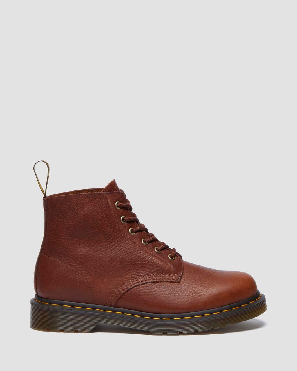Dámské Kotníkové Boty Dr Martens 101 Ambassador Leather Hnědé | 16724159