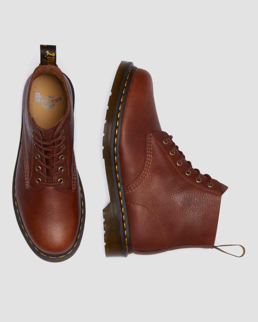 Dámské Kotníkové Boty Dr Martens 101 Ambassador Leather Hnědé | 16724159