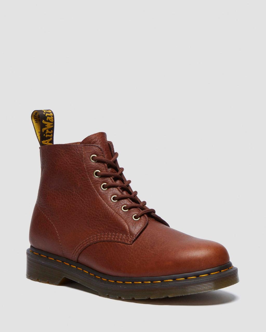 Dámské Kotníkové Boty Dr Martens 101 Ambassador Leather Hnědé | 16724159
