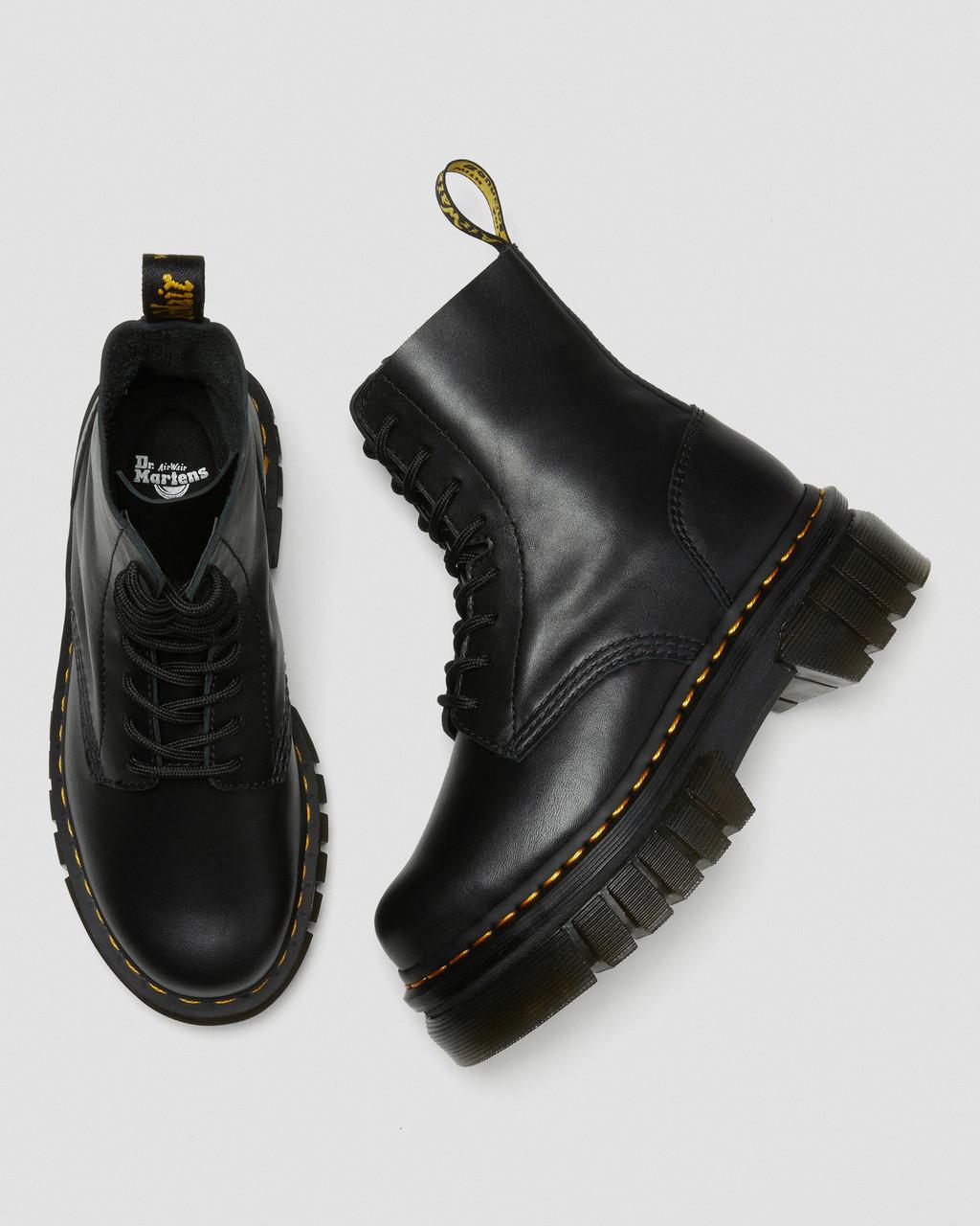 Dámské Kotníkové Boty Dr Martens Audrick Nappa Leather Platform Černé | 54377751