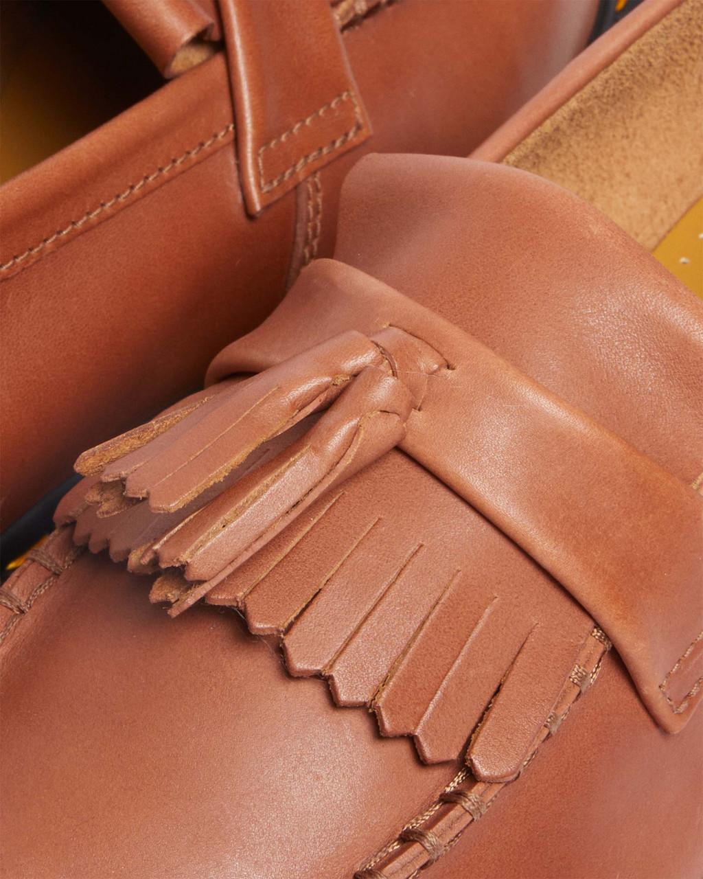 Dámské Loafers Dr Martens Adrian Carrara Leather Tassel Hnědé | 22572576