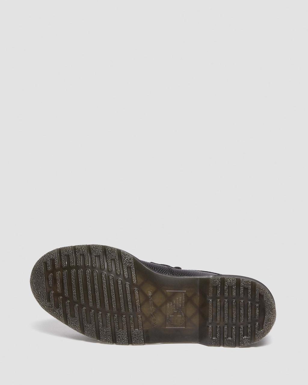 Dámské Loafers Dr Martens Adrian Snaffle Pebble Grain Leather Kiltie Černé | 30871609
