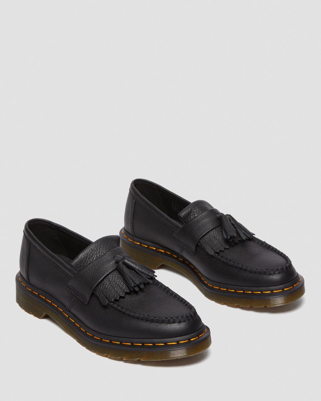 Dámské Loafers Dr Martens Adrian Virginia Leather Tassel Černé | 25639313