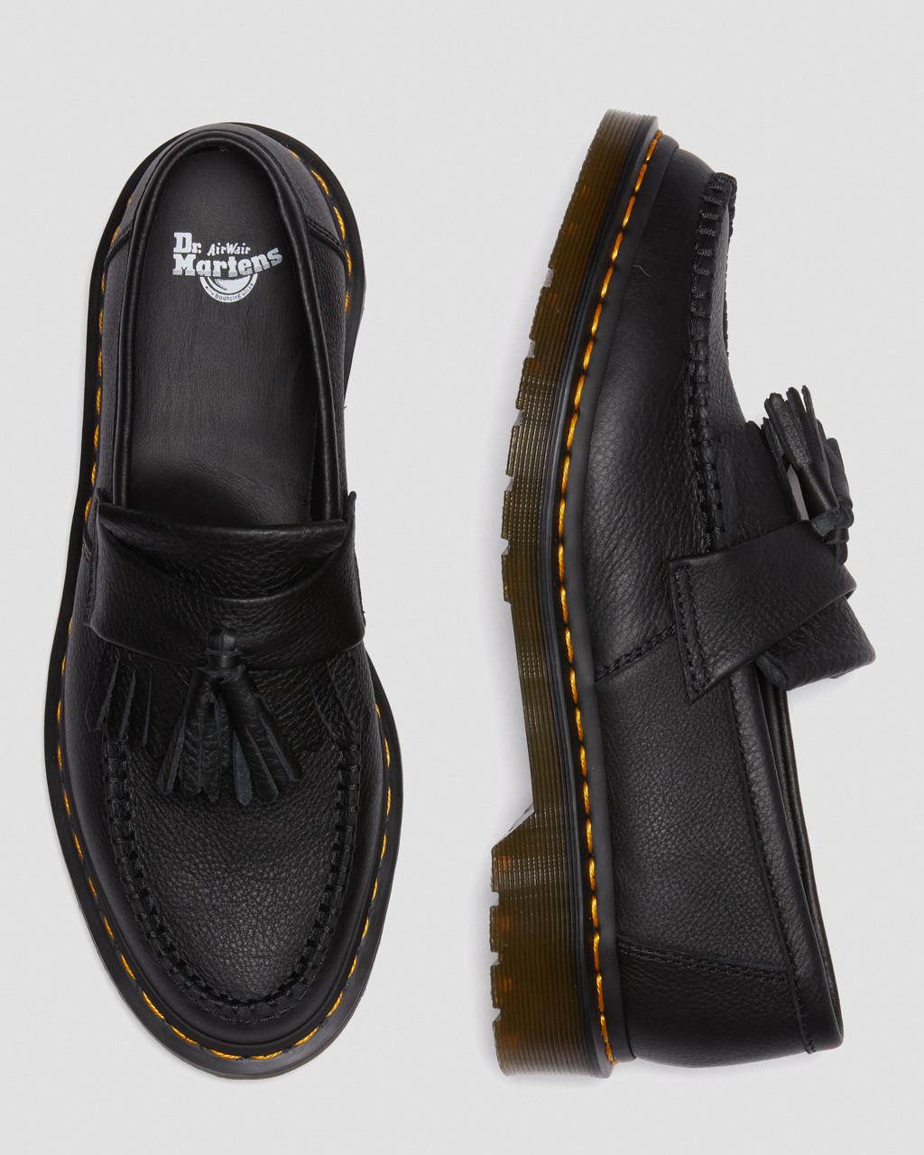 Dámské Loafers Dr Martens Adrian Virginia Leather Tassel Černé | 25639313