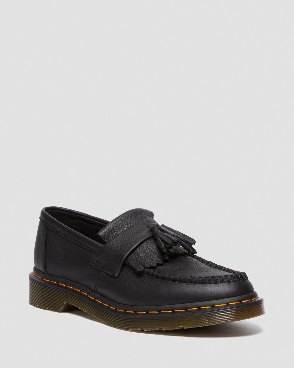 Dámské Loafers Dr Martens Adrian Virginia Leather Tassel Černé | 25639313