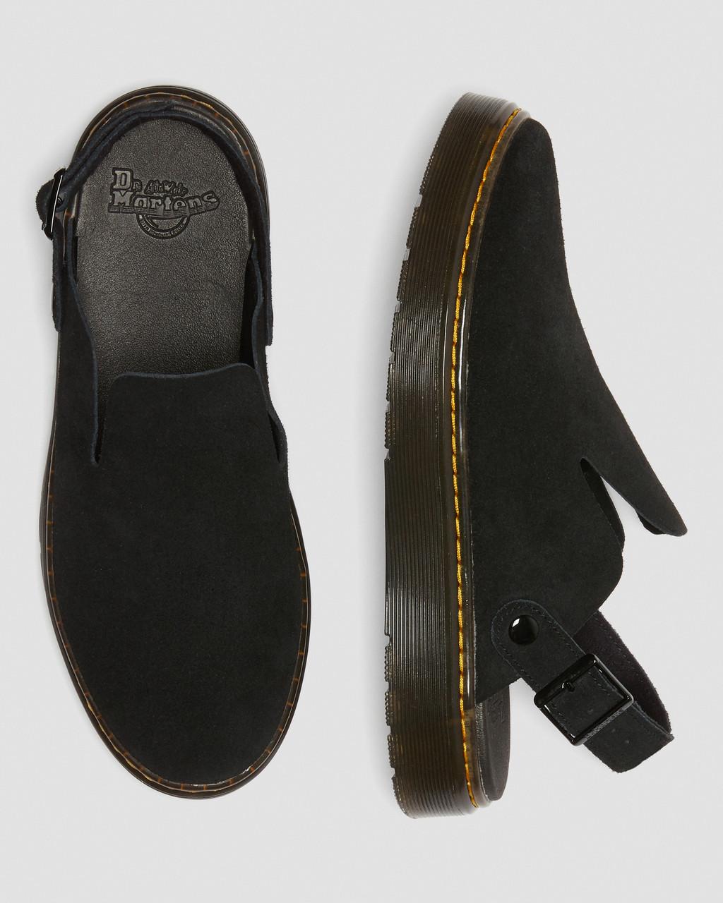 Dámské Mules Dr Martens Carlson Suede Casual Slingback Černé | 56263937