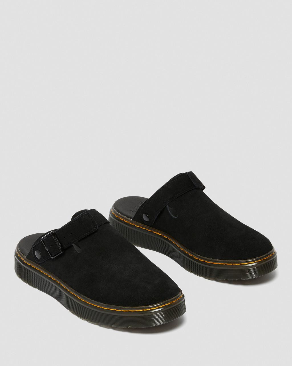 Dámské Mules Dr Martens Carlson Suede Casual Slingback Černé | 56263937
