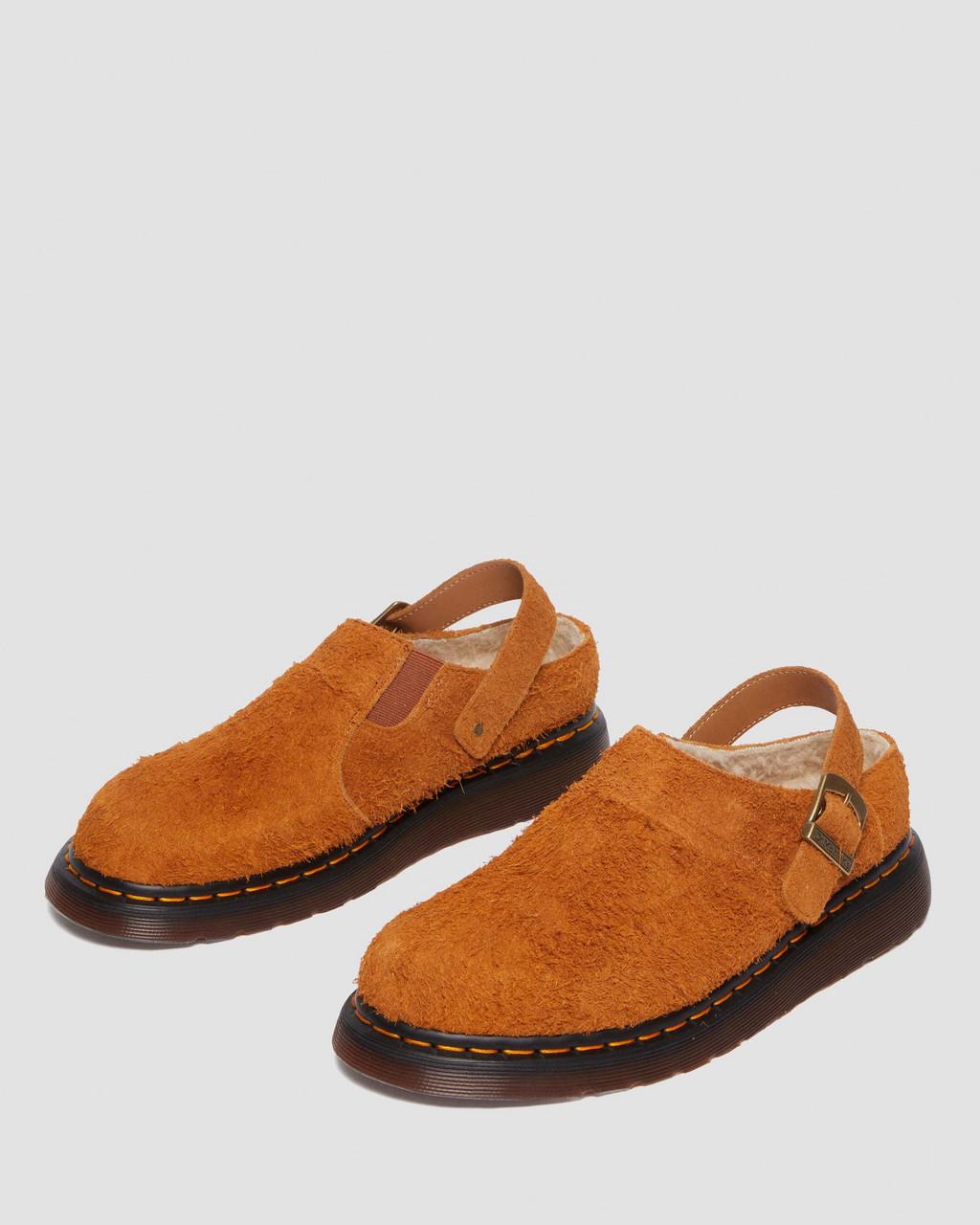 Dámské Mules Dr Martens Isham Faux Shearling Lined Suede Slingback Hnědé | 62787904