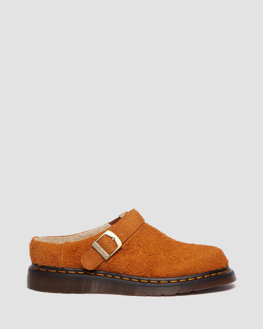 Dámské Mules Dr Martens Isham Faux Shearling Lined Suede Slingback Hnědé | 62787904
