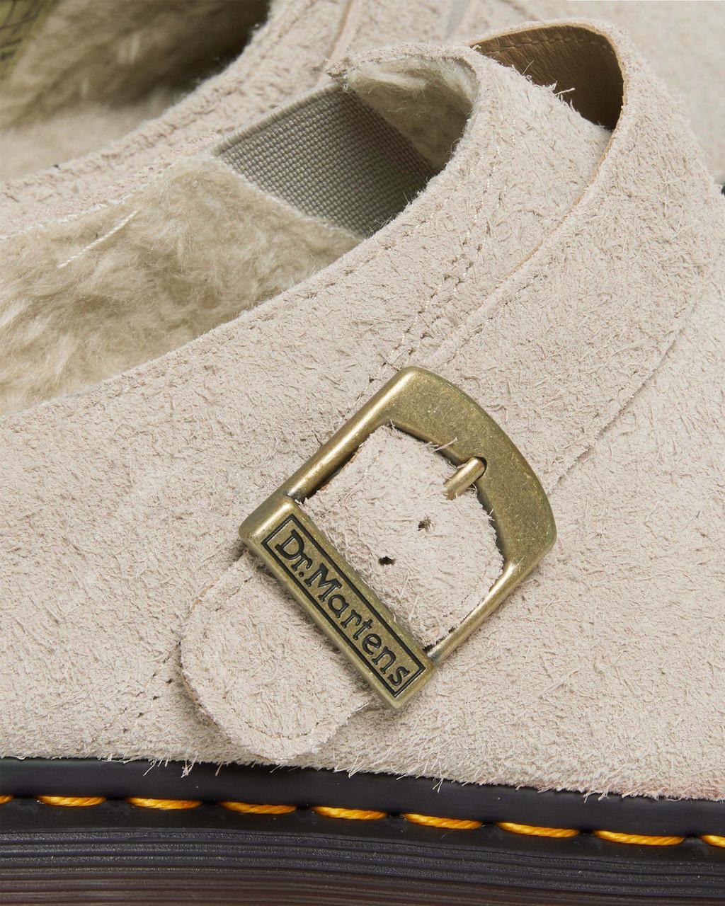 Dámské Mules Dr Martens Isham Faux Shearling Lined Suede Slingback Béžový | 67378908