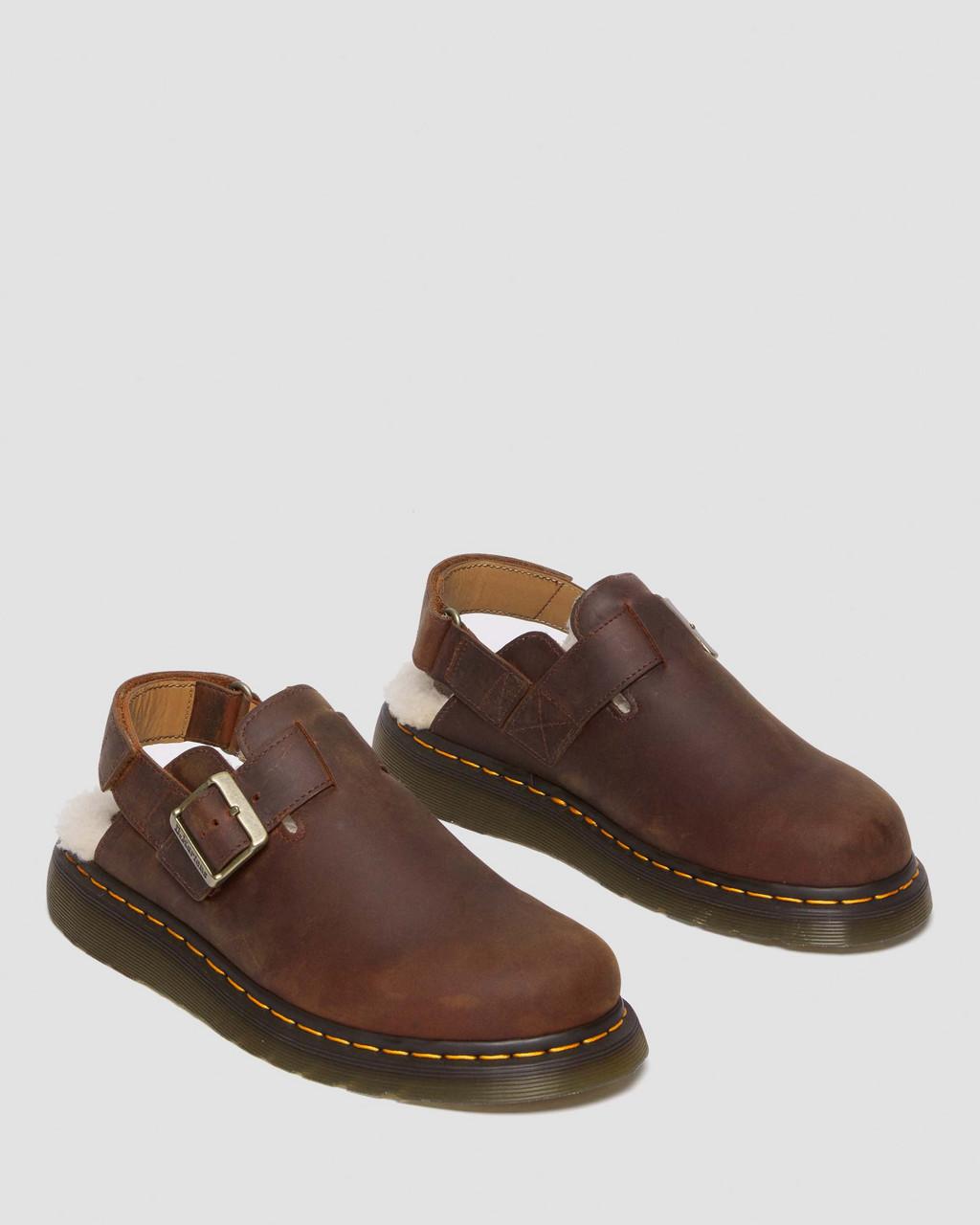 Dámské Mules Dr Martens Jorge II Faux Fur Lined Slingback Hnědé | 92104565