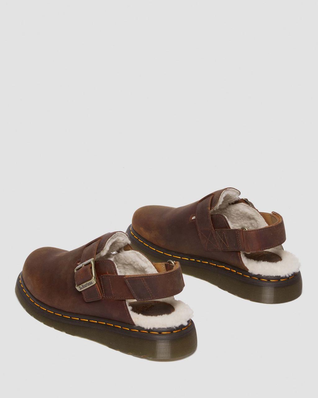Dámské Mules Dr Martens Jorge II Faux Fur Lined Slingback Hnědé | 92104565
