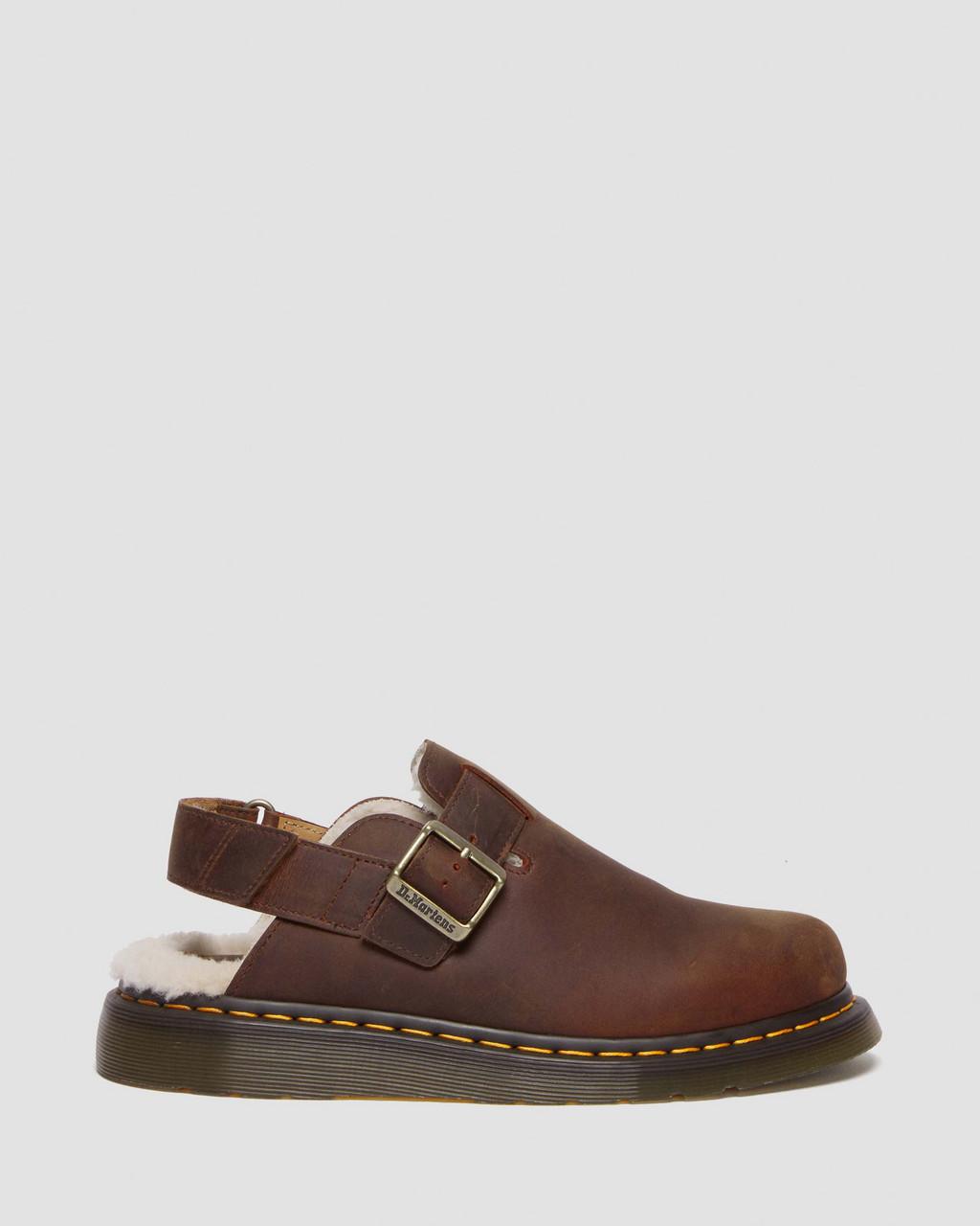 Dámské Mules Dr Martens Jorge II Faux Fur Lined Slingback Hnědé | 92104565
