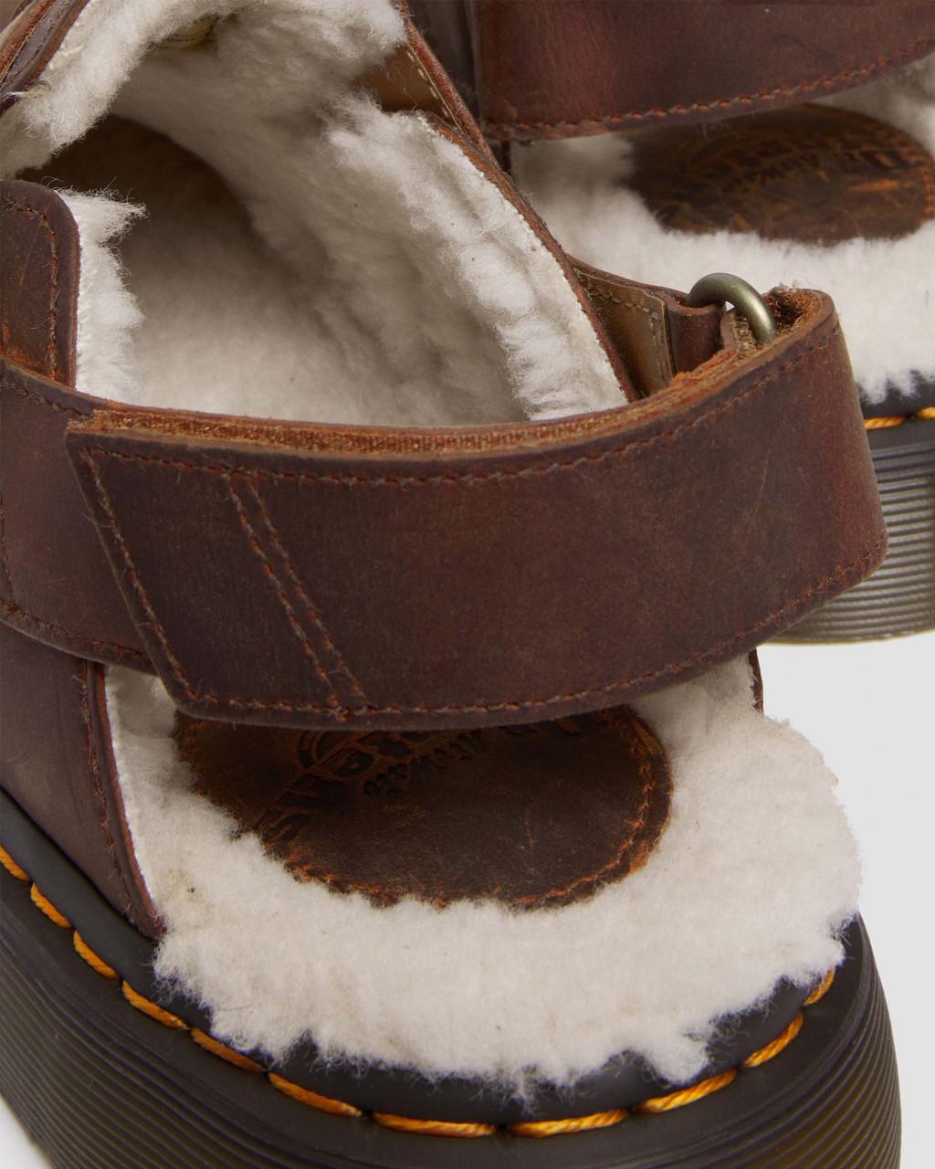 Dámské Mules Dr Martens Jorge II Faux Fur Lined Slingback Hnědé | 92104565