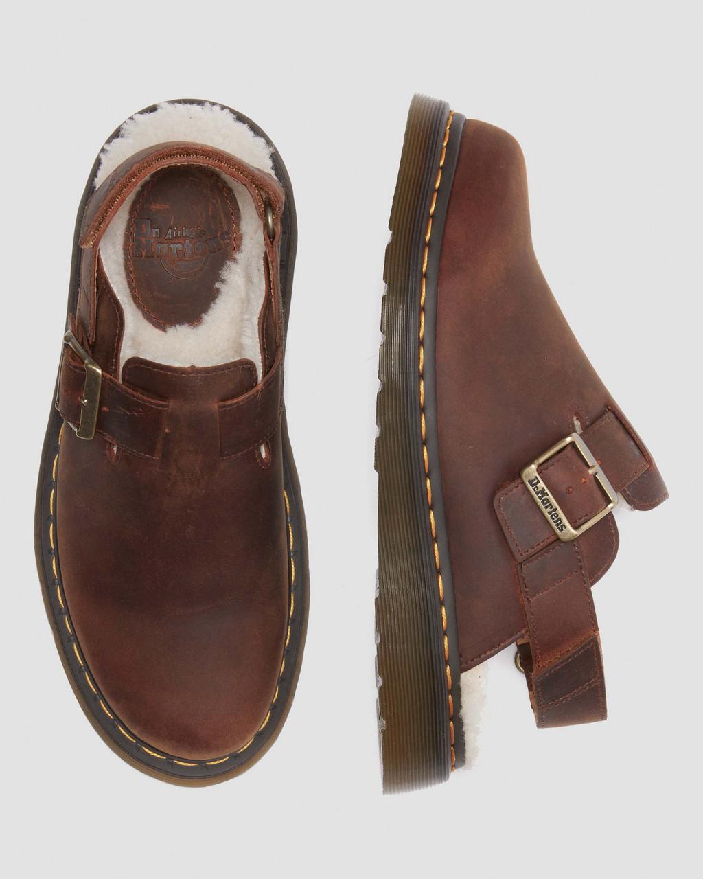 Dámské Mules Dr Martens Jorge II Faux Fur Lined Slingback Hnědé | 92104565