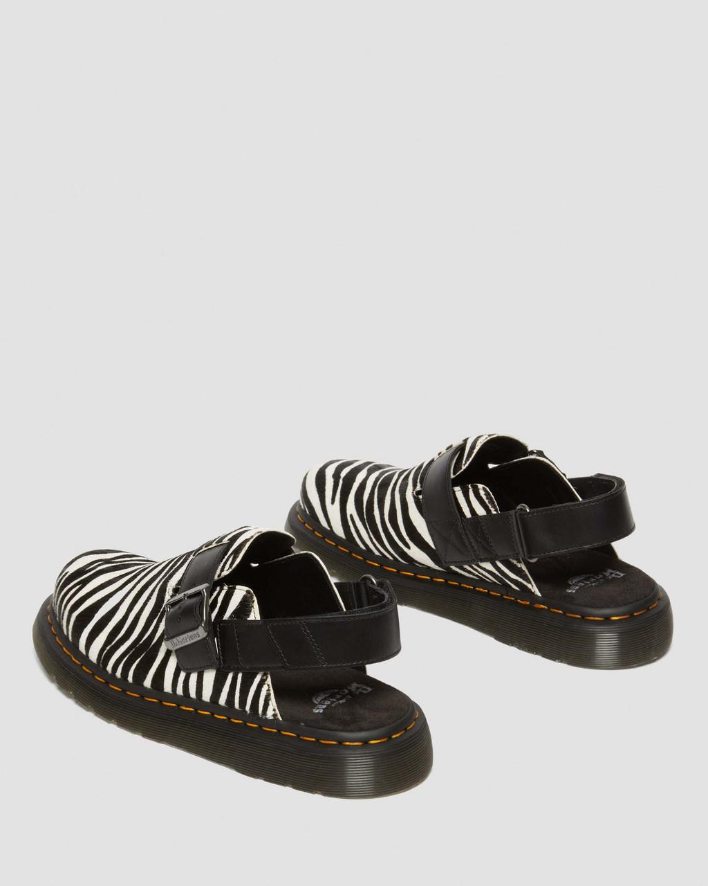 Dámské Mules Dr Martens Jorge II Hair-on Animal Print Slingback Černé | 40967799
