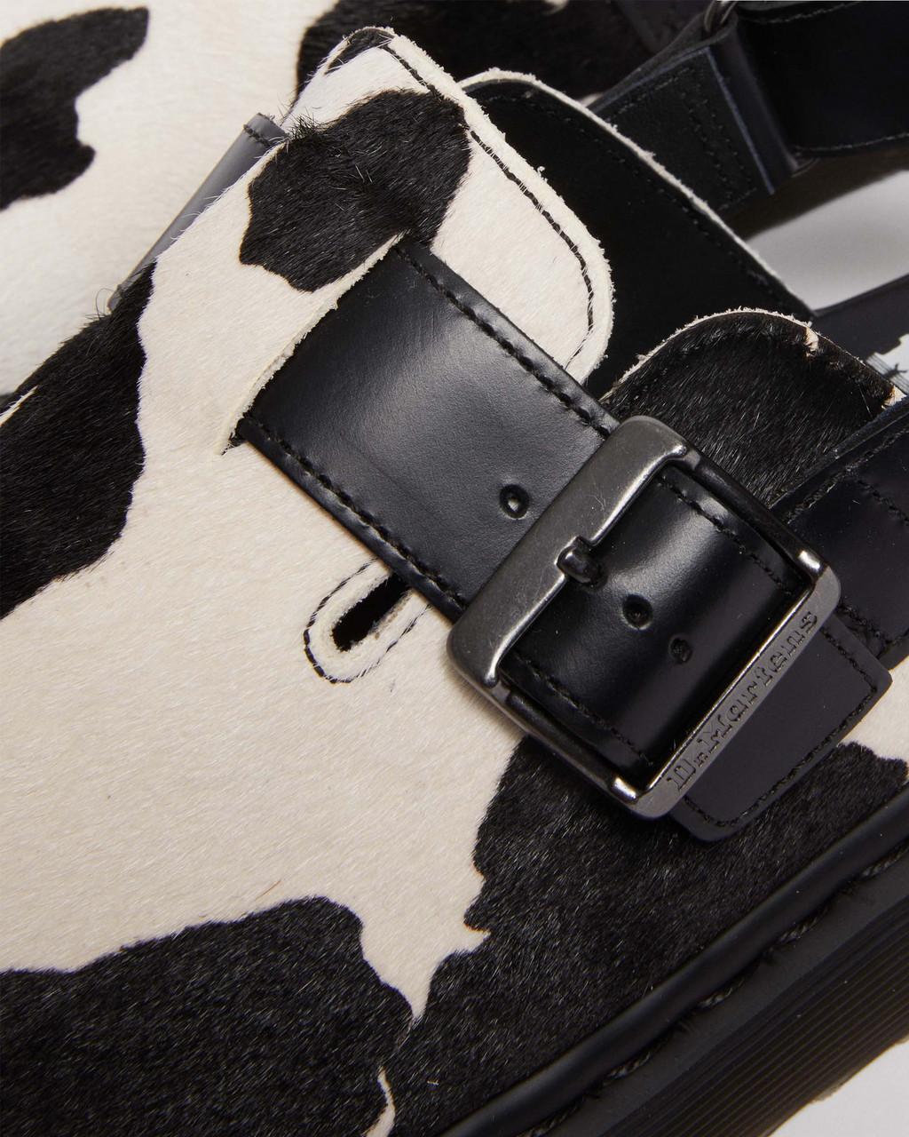 Dámské Mules Dr Martens Jorge II Hair-on Animal Print Slingback Černé | 45292563
