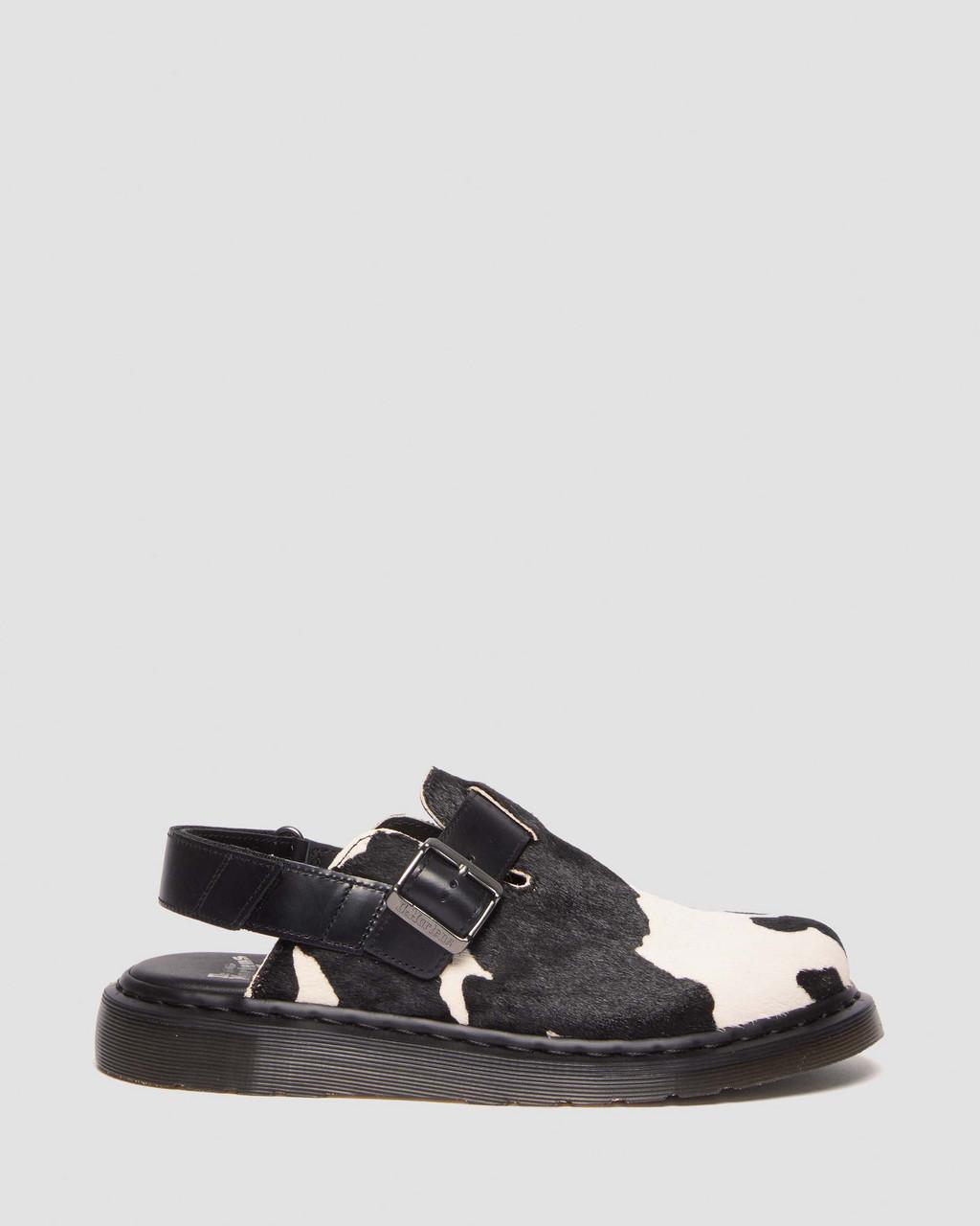 Dámské Mules Dr Martens Jorge II Hair-on Animal Print Slingback Černé | 45292563