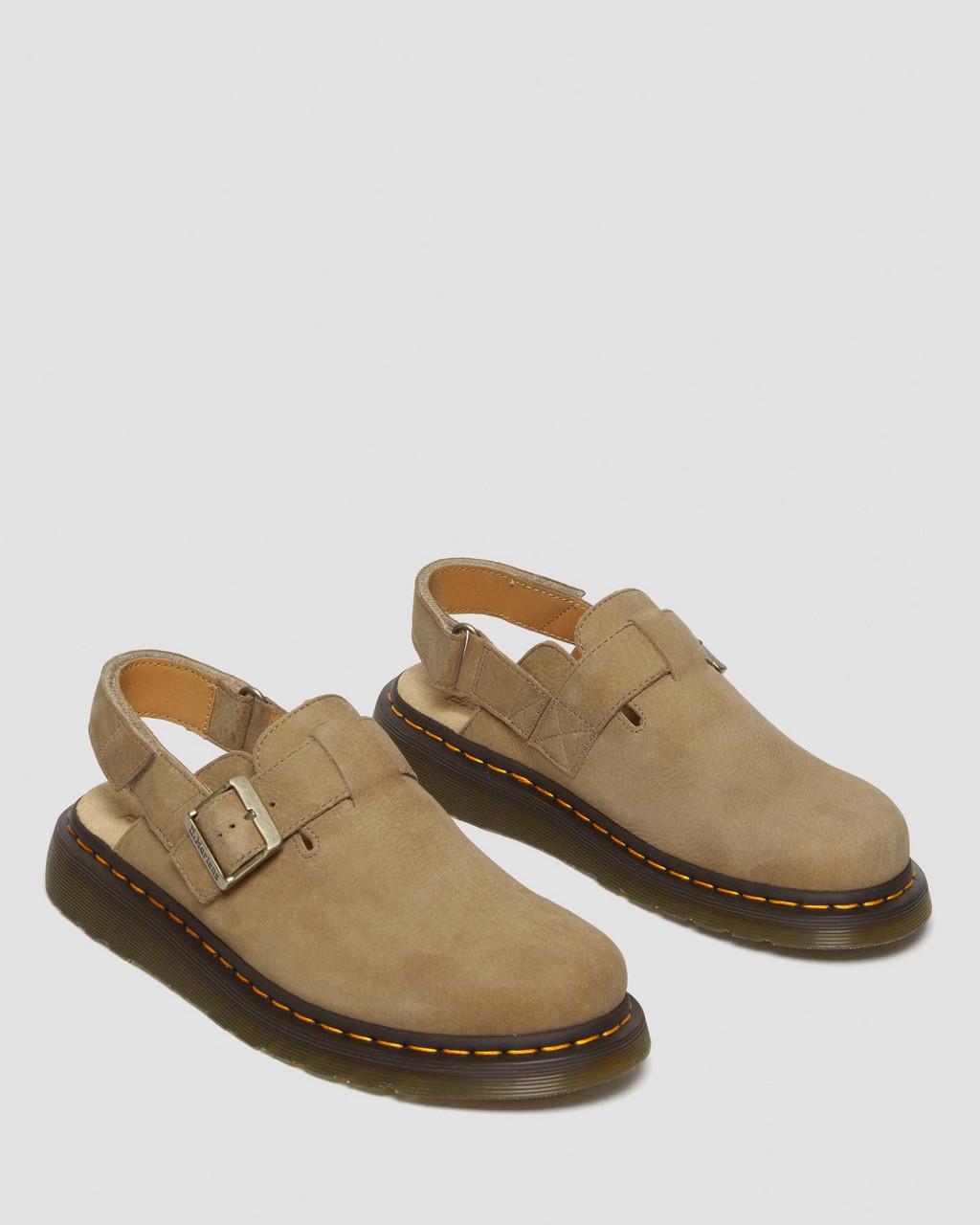 Dámské Mules Dr Martens Jorge II Tumbled Nubuck Leather Slingback Hnědé | 68654883