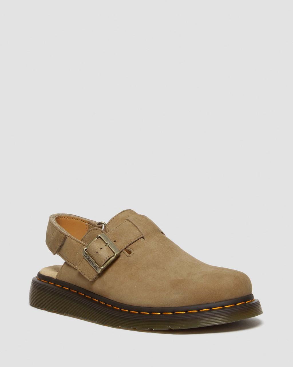 Dámské Mules Dr Martens Jorge II Tumbled Nubuck Leather Slingback Hnědé | 68654883