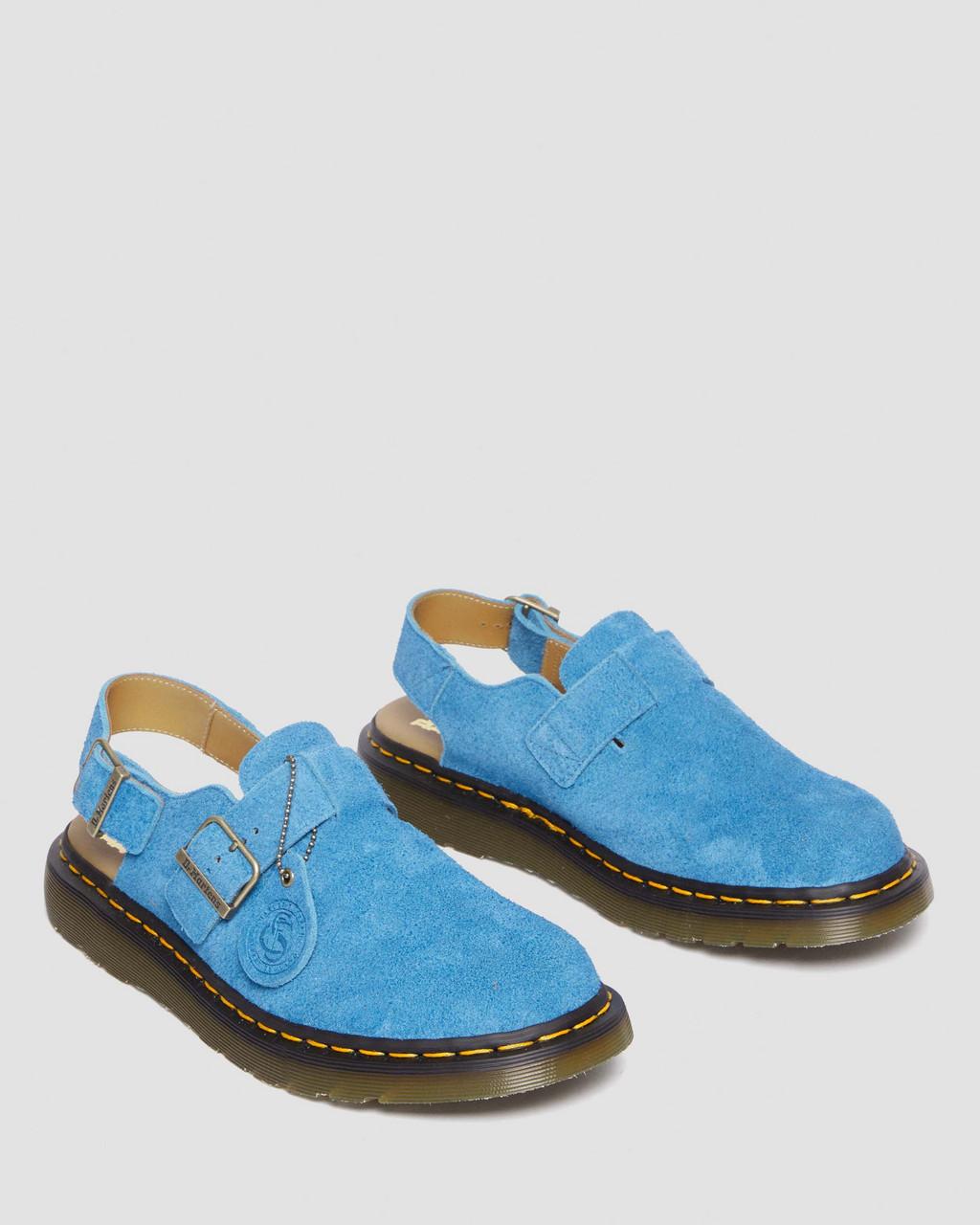 Dámské Mules Dr Martens Jorge Made in England Suede Slingback Blankyt | 83819226