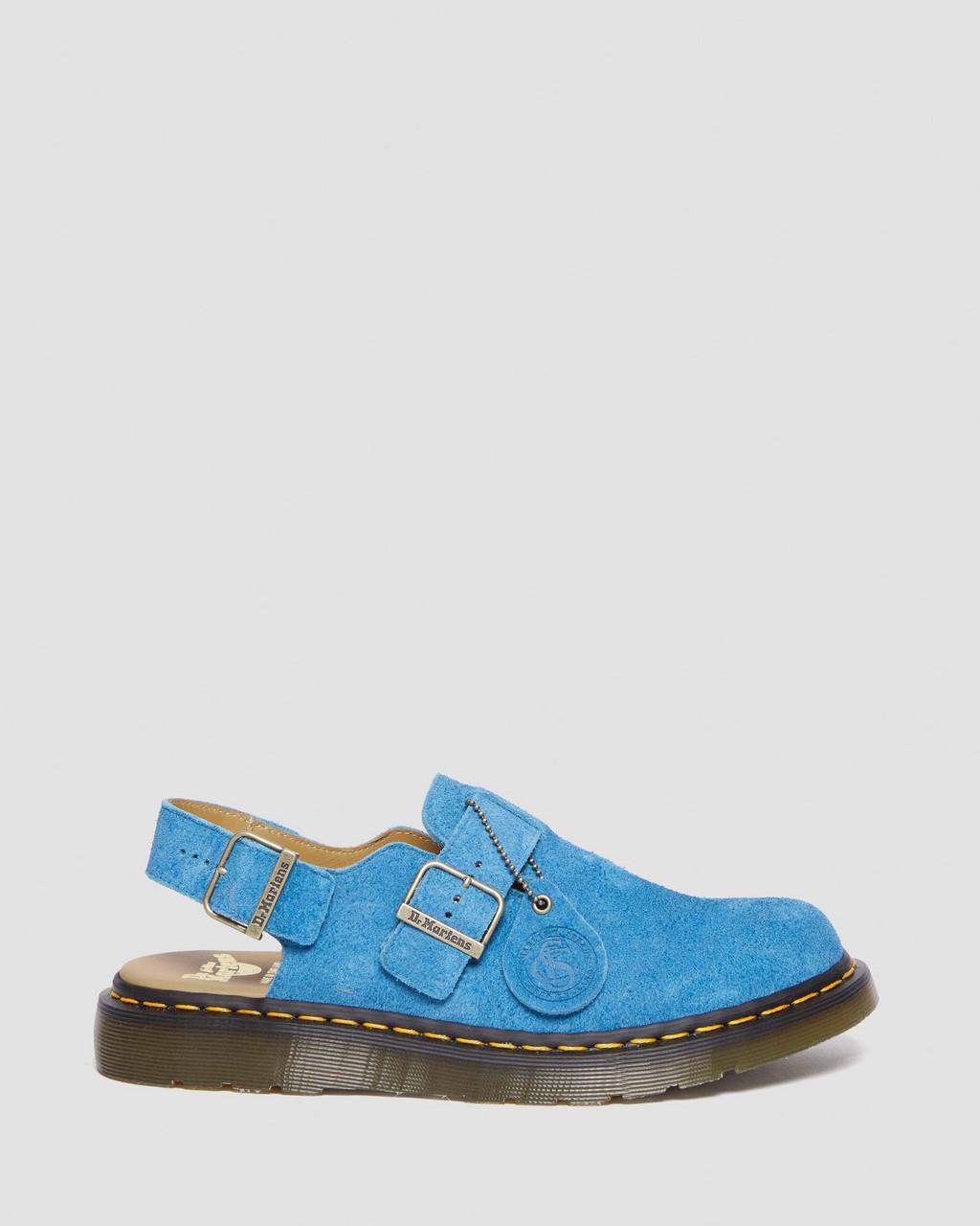 Dámské Mules Dr Martens Jorge Made in England Suede Slingback Blankyt | 83819226