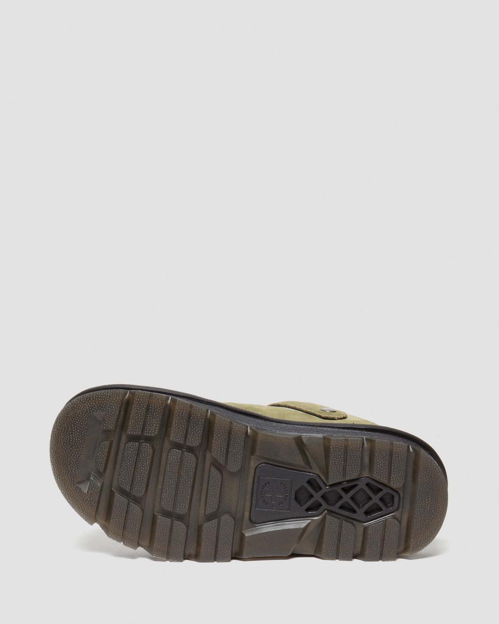 Dámské Mules Dr Martens Zebzag Suede Slingback Platform Olivy Zelené | 89969784